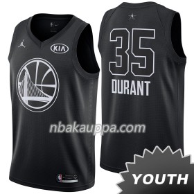 Golden State Warriors Kevin Durant 35 2018 Kaikki tähti Jordan Brand Musta Pelipaidat Swingman - Lasten